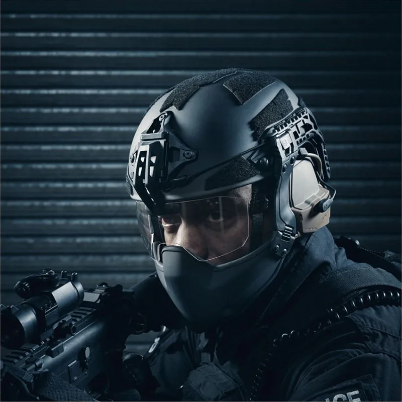 FMA-gafas protectoras para casco, lentes gruesas de 3MM, antivaho, endurecidas, gruesas, con giro de brazo fijo - imagen 2