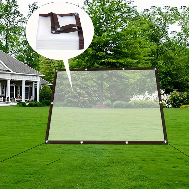Lona transparente para exteriores, cubierta impermeable de PE de 0,16mm para plantas de jardín, Gazebo, pérgola, dosel, ventana para perros y mascotas, toldo a prueba de viento - imagen 2