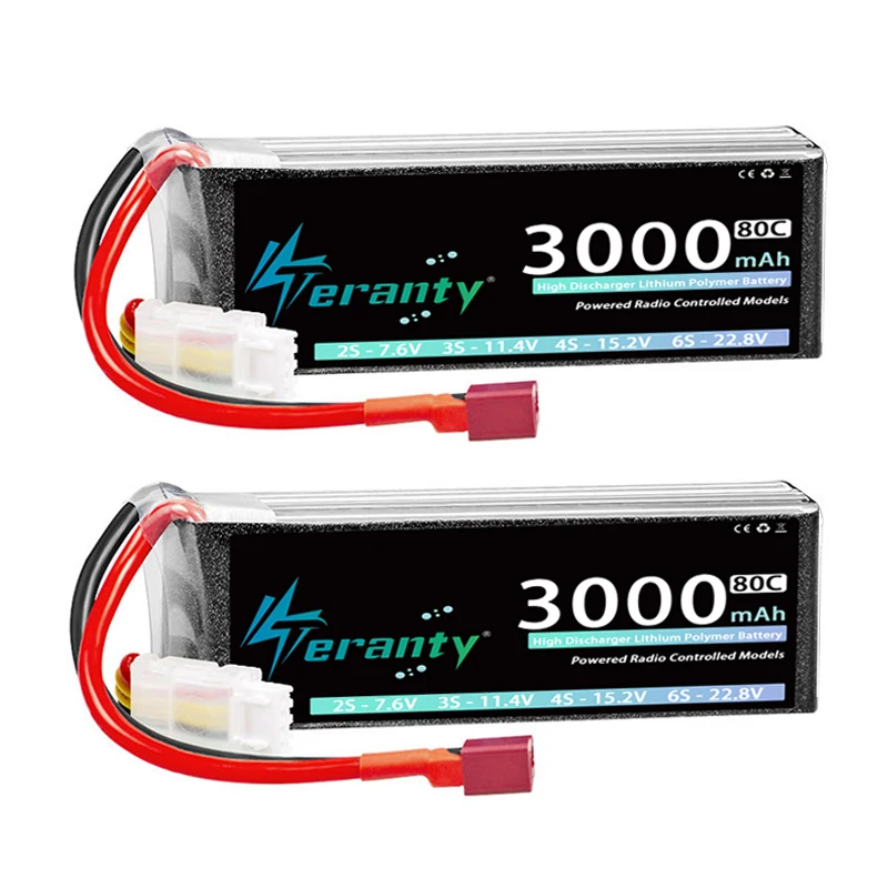 2pcs 11.4V 3000 T