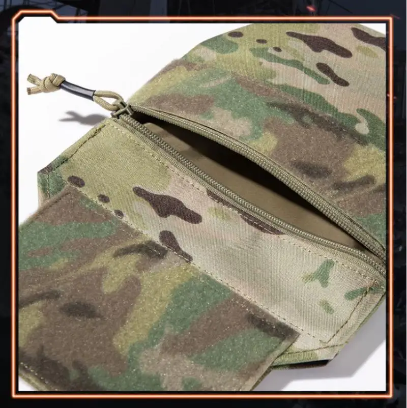 Chaleco táctico de Airsoft, bolsa de secado al sol, tira MOLLE de corte láser, doble propósito, bolsa táctica de Abdomen, bolsa de protección JJ - imagen 4