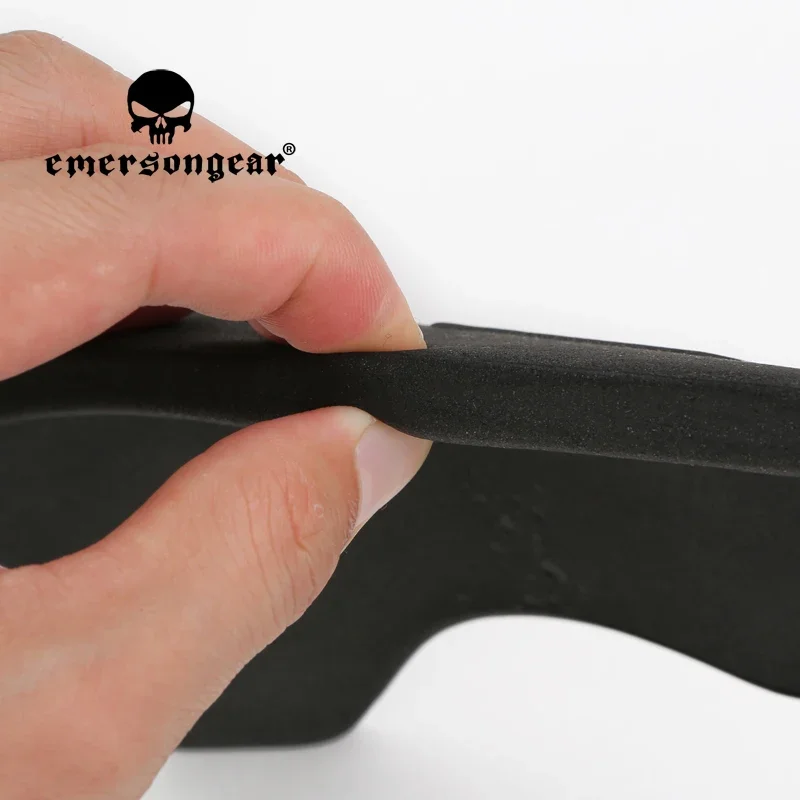 Emersongear coderas de algodón de 10mm TPE equipo de protección de combate Airsoft caza al aire libre entrenamiento deportivo táctico BK para camisas - imagen 5