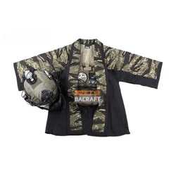 Camisa bordada táctica mejorada que cubre la chaqueta de entrenamiento de la capa primavera y otoño