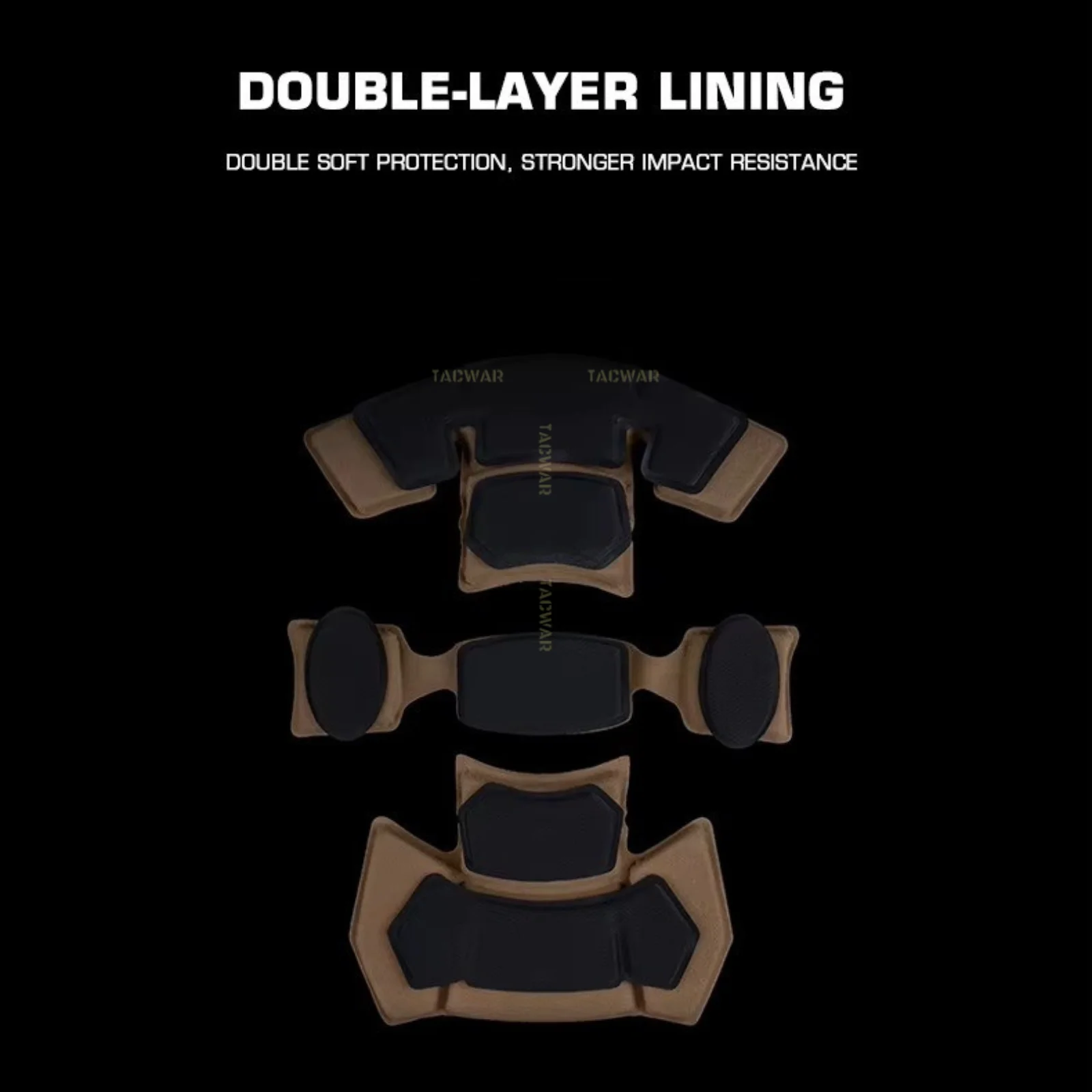 Casco de entrenamiento táctico Wendy 3,0 con almohadilla esponjosa doble, suspensión colgante, correa para la barbilla para caza Airsoft - imagen 3