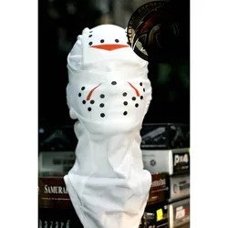 ​ Máscara facial multiusos estilo terror, pasamontañas con protección UV para Halloween, cosplay, ciclismo, esquí