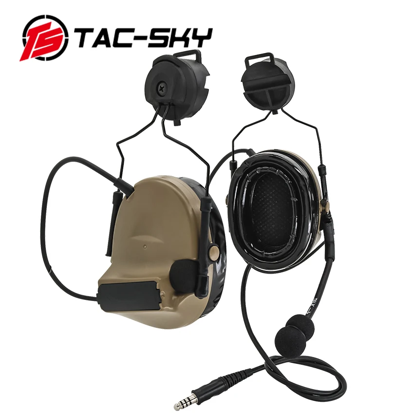 TS TAC-SKY casco táctico auriculares Comta II protección auditiva disparo electrónico walkie talkie táctico PTT auriculares - imagen 5