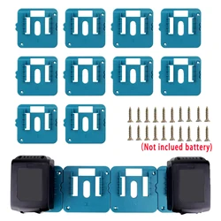 Paquete de 5/10 soportes de batería aptos para batería Makita de 18V, organizador de almacenamiento de baterías de montaje en pared para furgoneta de trabajo, estante, caja de herramientas
