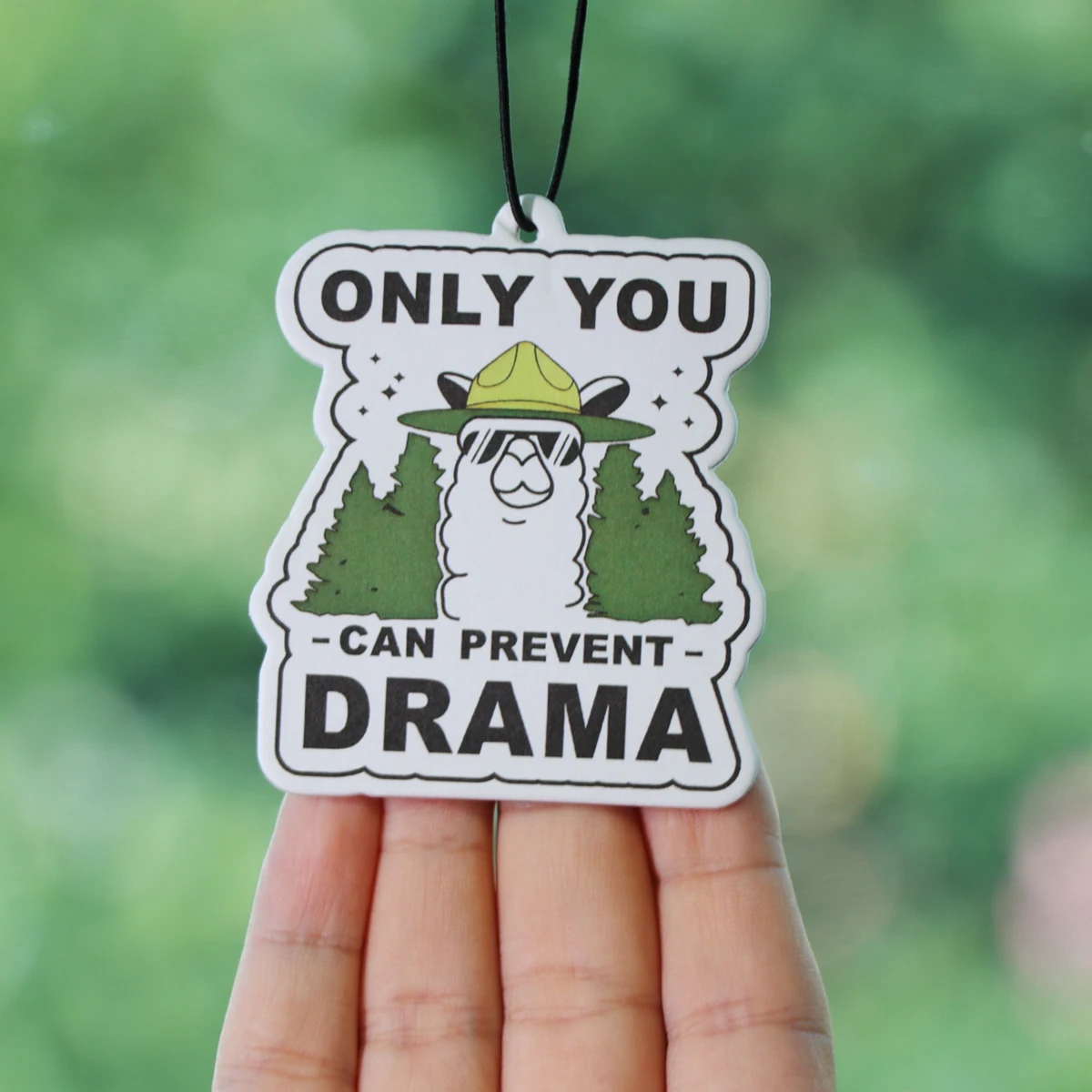 Tabletas de aromaterapia para coche de Alpaca, colgante de fragancia Interior para coche, citas divertidas, ambientador, decoración colgante para espejo retrovisor - imagen 4