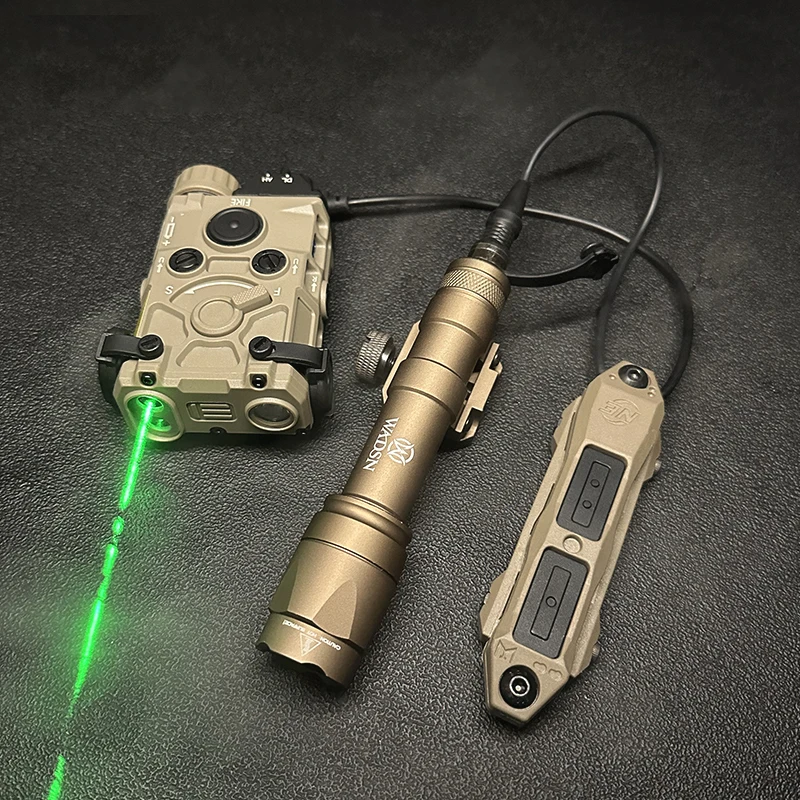 Wadsn OGL-láser versión nailon, rojo, verde, azul, punto, arma, explorador, luz Surefir, M300, M600, linterna, interruptor de Control Dual, carril de 20MM - imagen 2