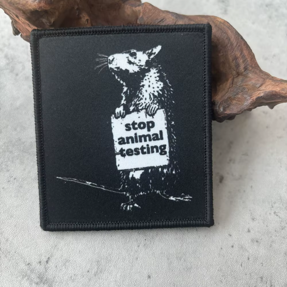 Parche táctico Punk Stop derechos animales rata – MOLLE militar