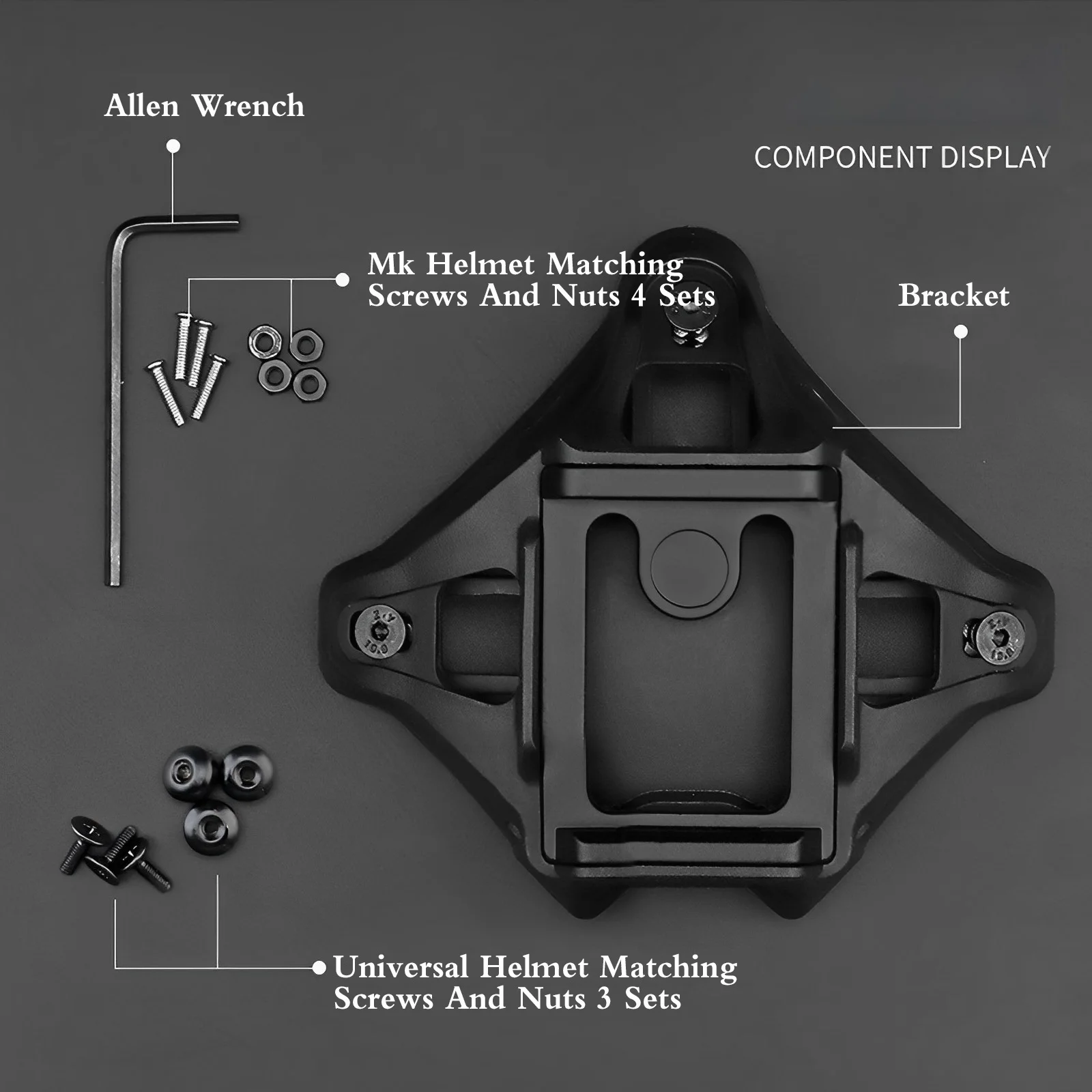 Adaptador de montaje de cubierta NVG Universal para casco táctico, accesorios de Airsoft para Paintball, Base de soporte de cámara militar - imagen 4