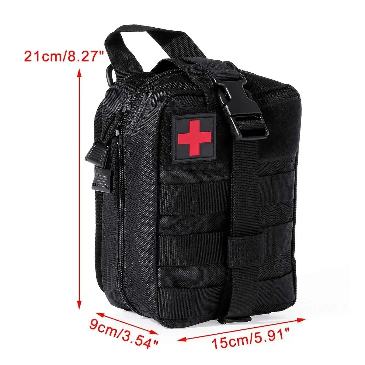 Bolsa Molle, botiquín de primeros auxilios para exteriores, bolsa de herramientas, botiquín médico IFAK, riñonera de emergencia de supervivencia, mochila de caza EDC, accesorios para chaleco - imagen 3