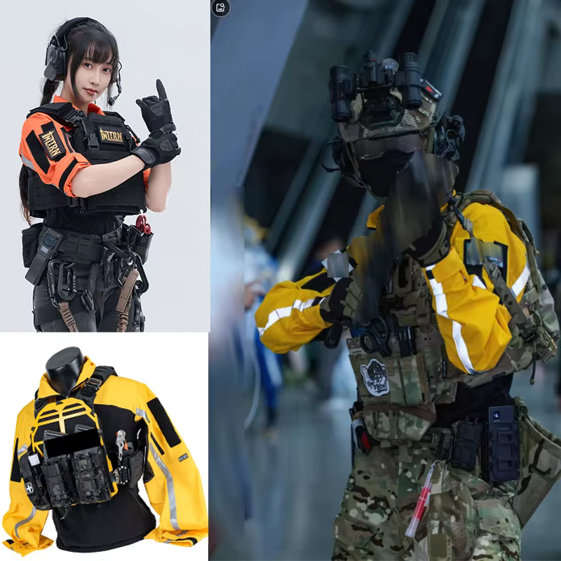 Uniforme instructor reflectante naranja amarillo – Alta visibilidad rescate