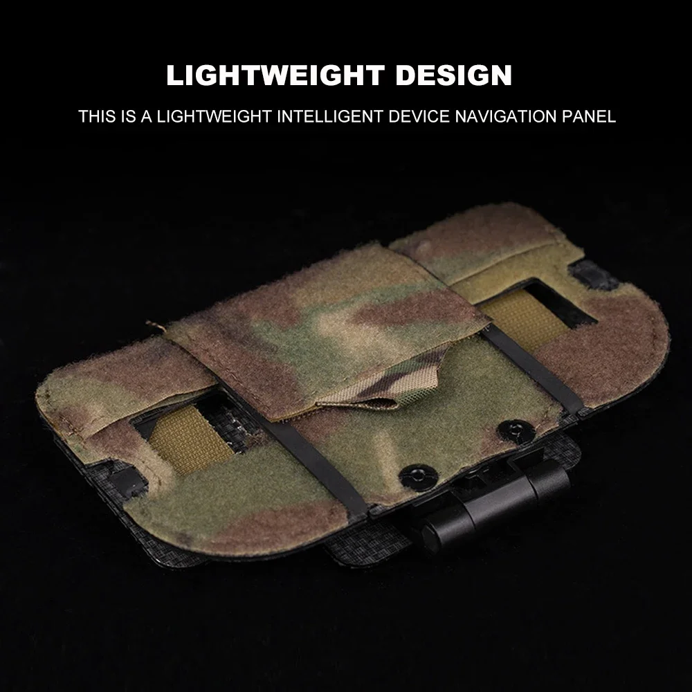Bolsa táctica para teléfono Molle Airsoft, estante plegable para el pecho, funda para mapa de teléfono, tablero de navegación para caza y acampada al aire libre - imagen 3