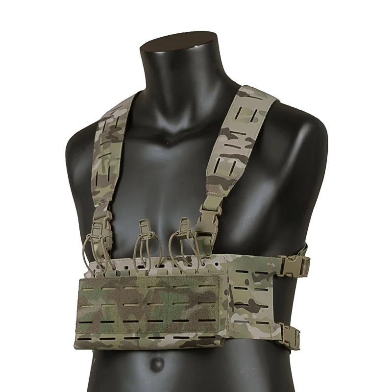 MC Deportes al aire libre Banda para el vientre colgante en el pecho MOLLE con corte láser simple - imagen 2