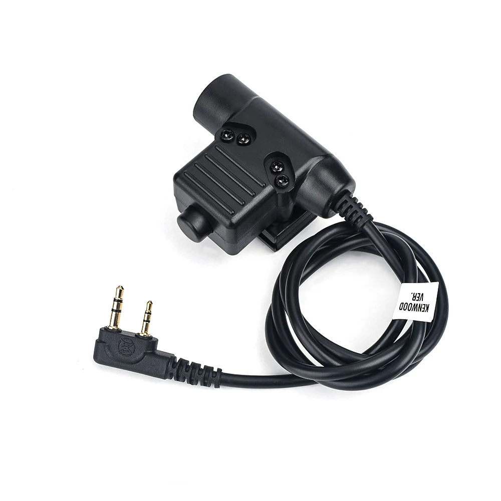 WADSN Tactica auriculares de comunicación de tiro al aire libre auriculares Bowman Elite II U94 PTT para KenwoodBaofeng UV-5R accesorio de Radio - imagen 4