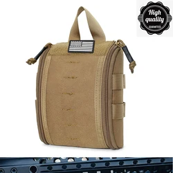 Kit de primeros auxilios táctico, bolsa médica de caza, riñonera militar resistente al desgaste, multifuncional, utilidad para supervivencia al aire libre, 1 Uds.