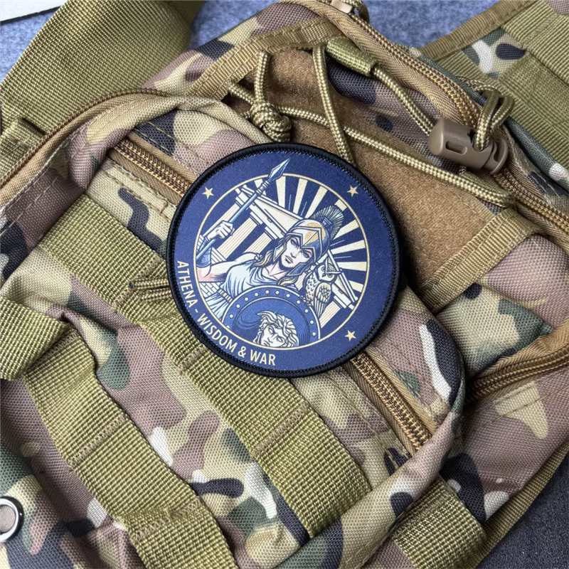 Athena Parche táctico militar con velcro, insignia moral - imagen 3