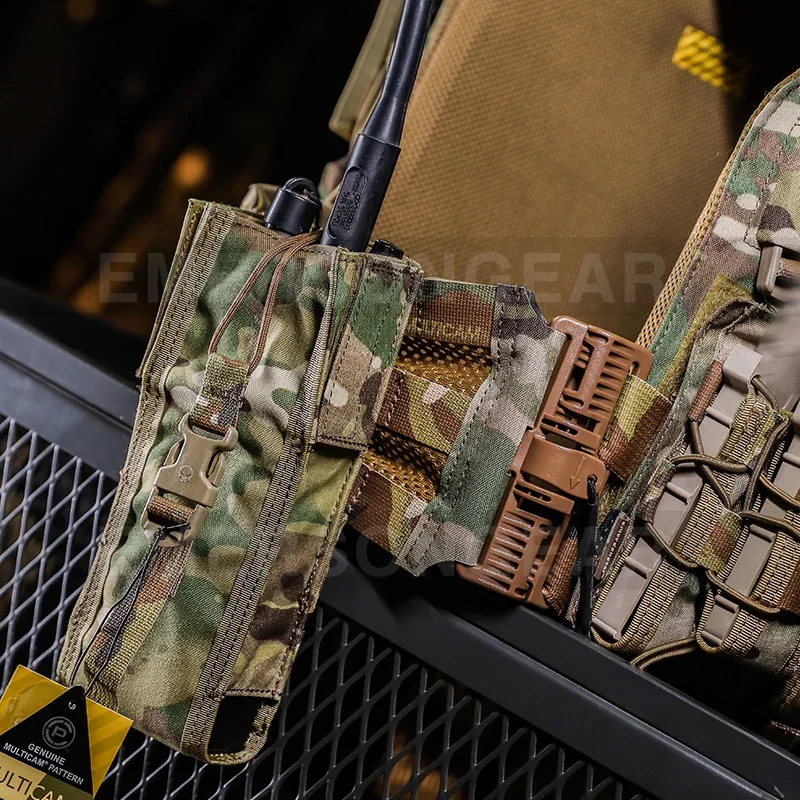 Emersongear táctico PRC 148/152 bolsa de Radio bolsa de soporte de Radio de caza Airsoft combate Molle Trekking Camping Nylon EM8350 - imagen 2