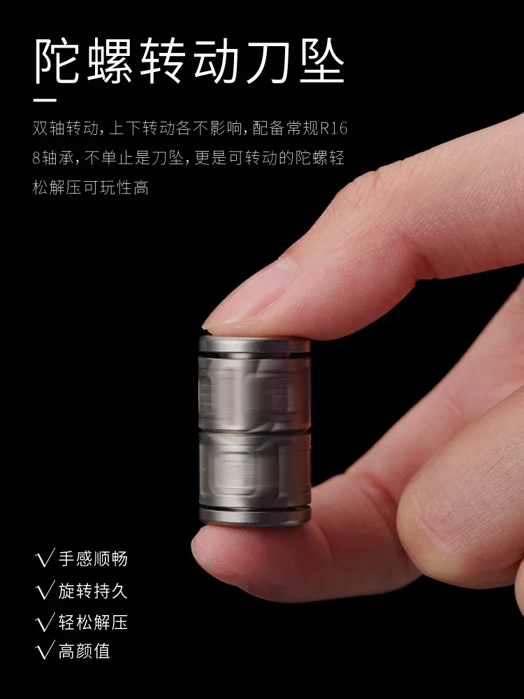 Colgante de cordón de titanio Edc, colgante de paracaídas que brilla en la oscuridad, colgante de cuerda de cuchillo portátil - imagen 3