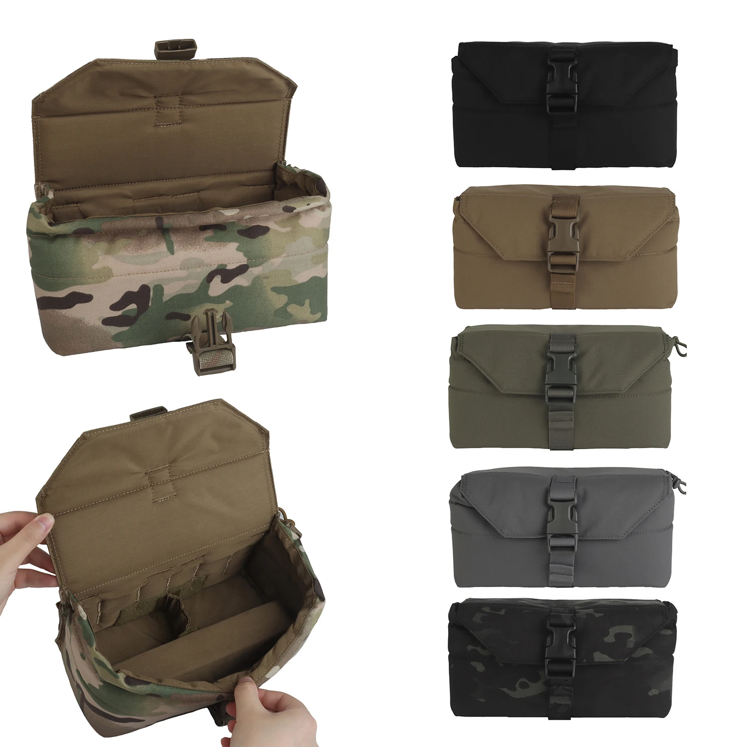 Bolsa para gafas de visión nocturna GPNVG-18, bolsa para equipo de tamaño Similar, Compatible con MOLLE, protección de esponja, hebilla de liberación rápida