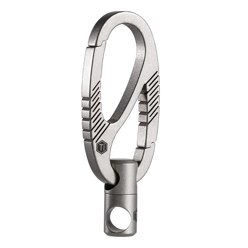 CooYoo-llavero de aleación de titanio KM09, figura giratoria, hebilla de herradura de junta Universal, broche Edc para exteriores - imagen 5
