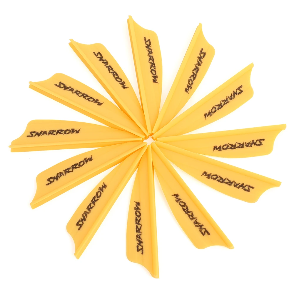 Pluma de ranura de aire de 50 piezas, paletas de goma de 1,75 pulgadas para flechas de carbono de aluminio, tiro con arco, accesorios de caza - imagen 4