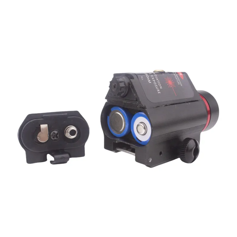 Linterna táctica con interruptor remoto, luz de visión láser de punto rojo para caza en riel Glock de 20mm - imagen 3