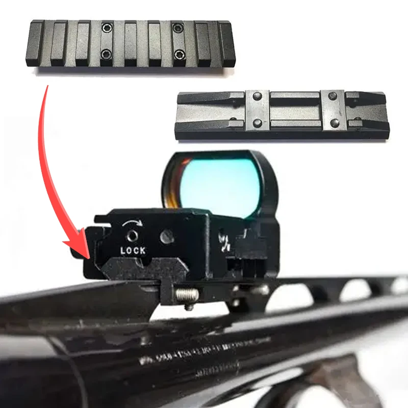 VISM PRO-mira Picatinny de costilla ventilada para caza, mira óptica réflex de punto rojo, mira telescópica Airsoft para riel AR15 de 20mm - imagen 2