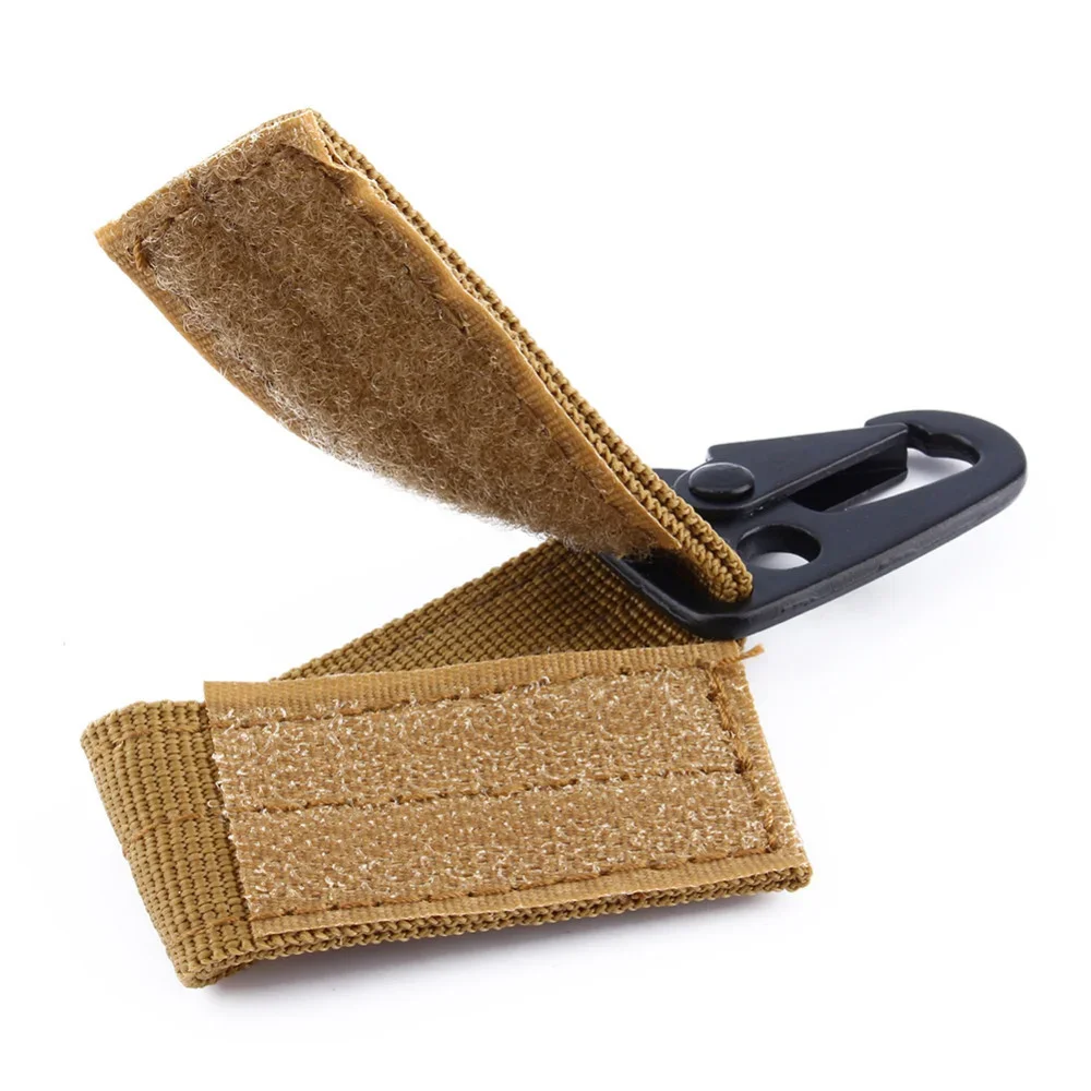 Hebilla colgante táctica Molle, correas de nailon, mosquetón, cinturón, llavero triangular para escalada al aire libre, accesorio de herramienta de Camping, 2 uds. - imagen 3