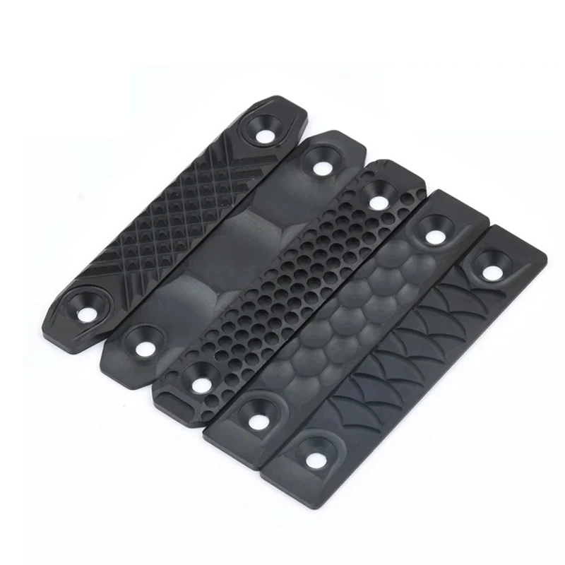 5 modelos 8/12CM táctico de aluminio CNC MLOK KEYMOD cubierta de riel Picatinny para AR15 HK416 M4 M16 AK 47 tubo frontal protección antideslizante - imagen 3
