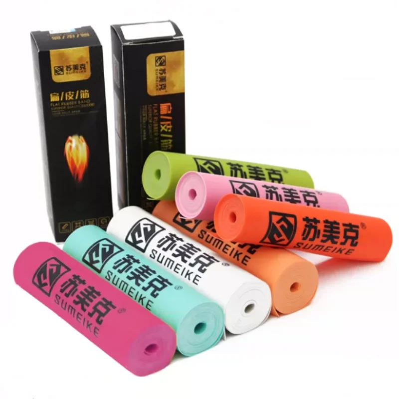 Tirachinas de goma plana de 2M (0,4-0,7mm), alta elasticidad, resistente a la abrasión, accesorios de tiro con tirachinas de goma duraderos - imagen 5