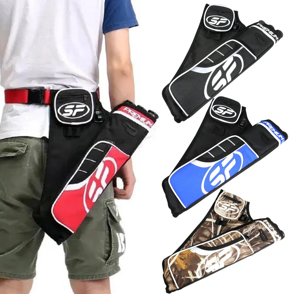 Bolsa de flecha de fibra de nailon multicolor, carcaj de flecha de Triple cañón duradero, puede contener 20-30 flecha, tiro con arco, caza, 1 ud. - imagen 2