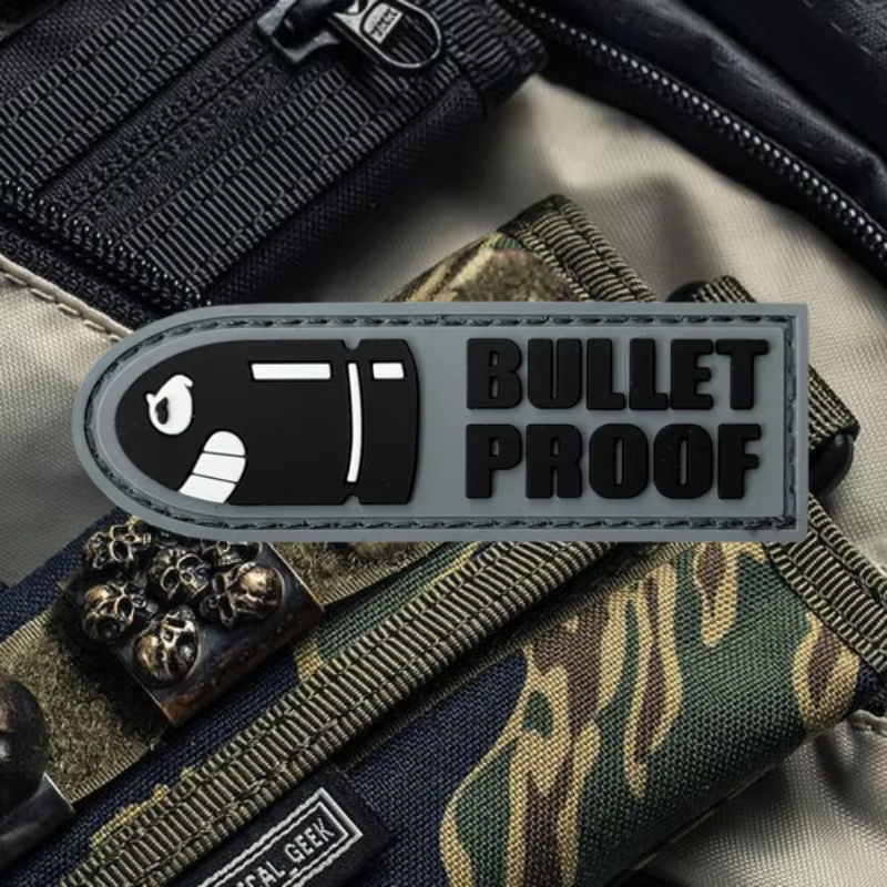 Insignia militar de PVC con velcro para chaleco táctico - imagen 4
