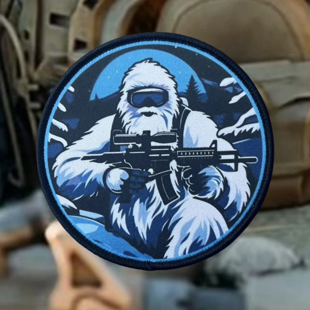 Parche táctico de la patrulla Yeti alpina, insignia de moral táctica, parches de gancho y bucle impresos en ropa, brazalete militar, pegatina para mochila - imagen 3