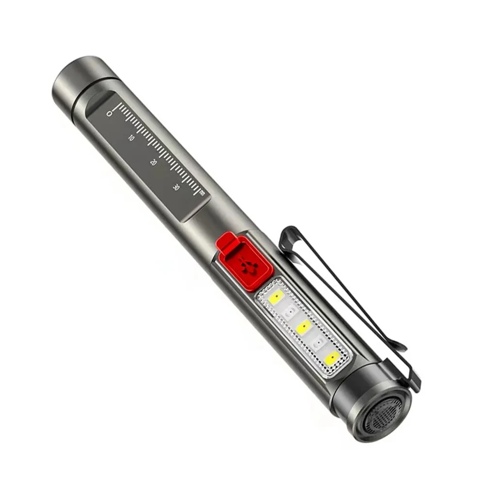 Linterna Led blanca cálida 2 en 1, linterna para comprobar ojos/boca, recargable por USB, para trabajo, Camping, senderismo, viaje, iluminación de bolsillo - imagen 5