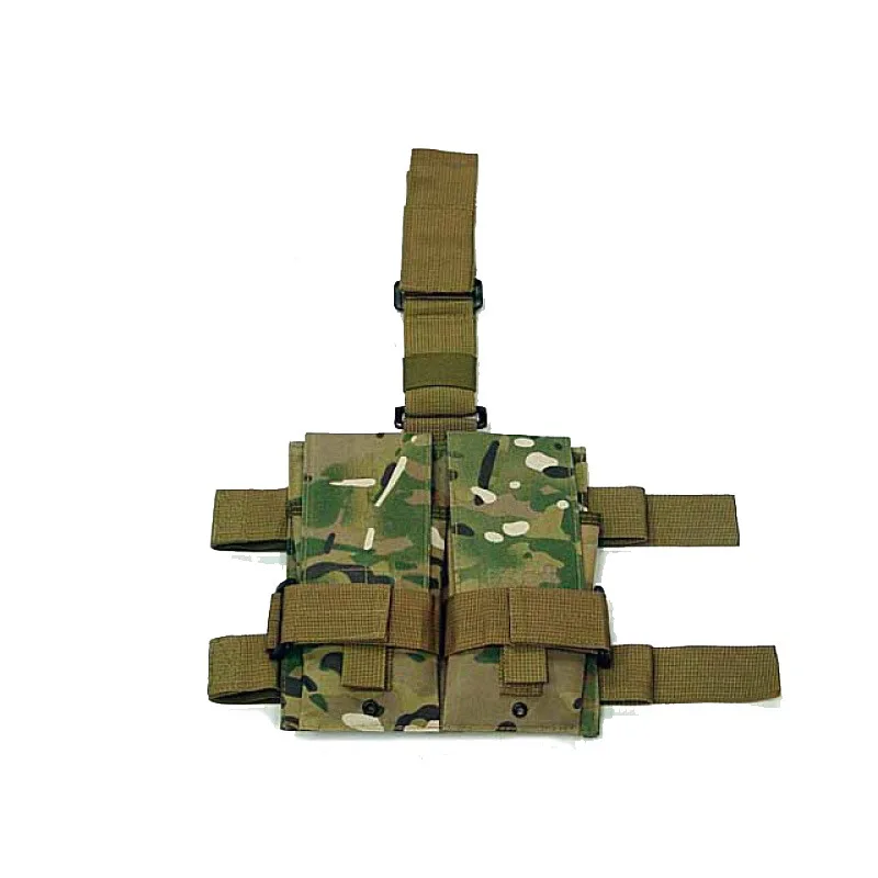 Bolsa táctica para muslo 5,56/7,62, Panel de pierna caída/cinturón Molle, bolsa Mag para caza al aire libre, soporte para cargador - imagen 4