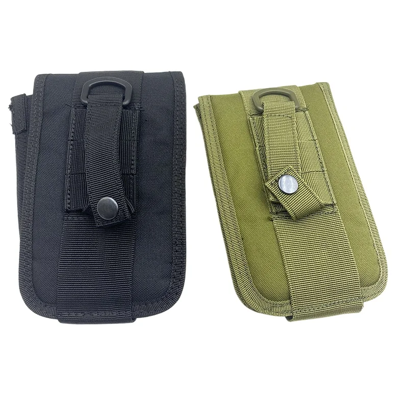 Bolsa táctica Molle, funda para teléfono, bolsas para deportes al aire libre, Camping, senderismo, caza, cinturón para teléfono móvil, tarjetero con Clip - imagen 3