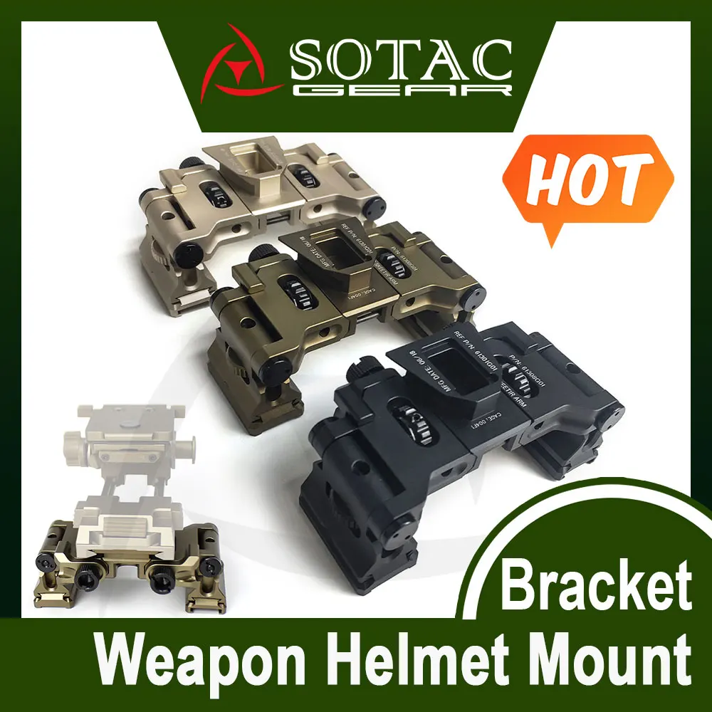 SOTAC-Soporte de montaje para casco de puente Binocular de aluminio, accesorios de caza para visión nocturna L4 G24 nvg