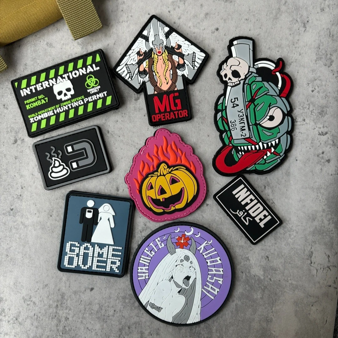 Parche táctico de francotirador de diosa, divertidos parches de gancho y bucle de PVC, brazalete, insignia de moral del ejército militar, pegatinas para mochila