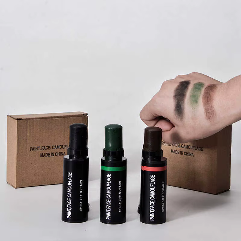 Pintura camuflaje facial tres tonos – Táctica para caza y monte