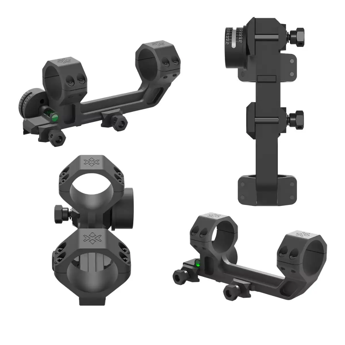 VictOptics 30mm Montura Monobloque Picatinny Dovetail Cantilever ACD con Indicador de Coseno Nivel de Burbuja Anillas de Precisión CNC  - imagen 4