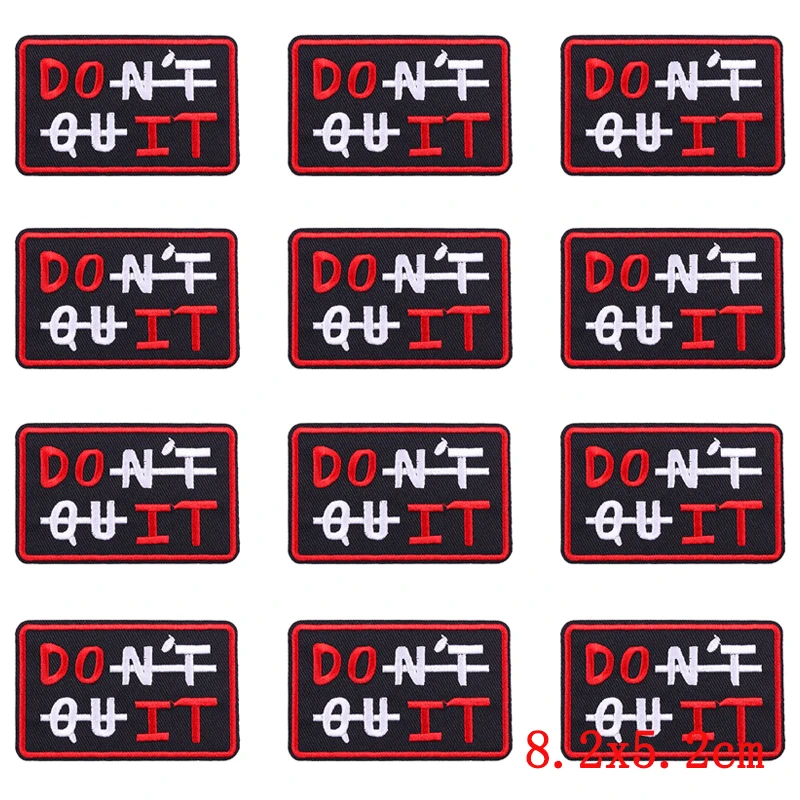 Parches con estampado de leopardo para ropa, parches bordados con letras de dibujos animados, apliques de insignia de costura, 10 unidades por lote - imagen 4