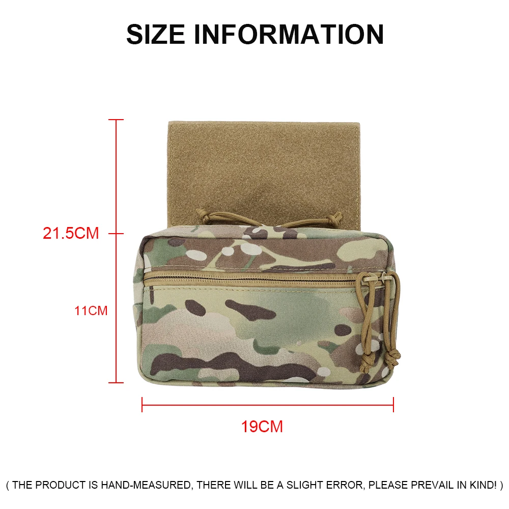 Bolsa de utilidad táctica para exteriores, riñonera EDC para caza, chaleco Molle del ejército militar, portador de armadura CRM CRX D3, aparejo de pecho, bolsa de descarga - imagen 3