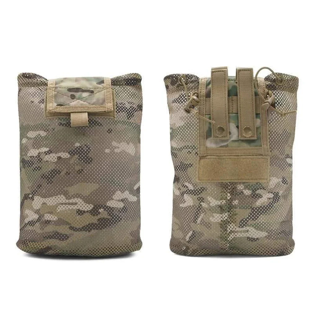 Bolsa táctica para deportes al aire libre, nueva bolsa enrollable de malla Mag, Mini bolsillo de red plegable para revistas, bolsas de caza EDC 500D - imagen 4