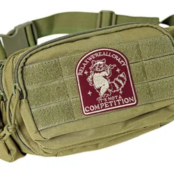 Parche táctico bordado mapache con velcro para chaleco y mochila