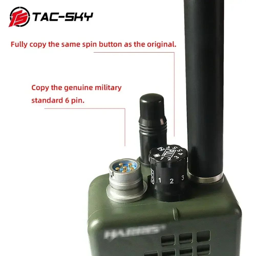 TAC-SKY AN / PRC 152 152A Radio militar Walkie-Talkie Modelo Caja de transmisión virtual, Chasis virtual militar Harris PRC 152 152a - imagen 4