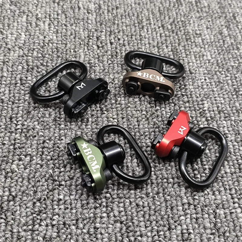Adaptador giratorio de eslinga BCM QD de alta calidad, montaje en riel, correa de M-LOK, bucle de hebilla, liberación rápida, botón giratorio de acero - imagen 5