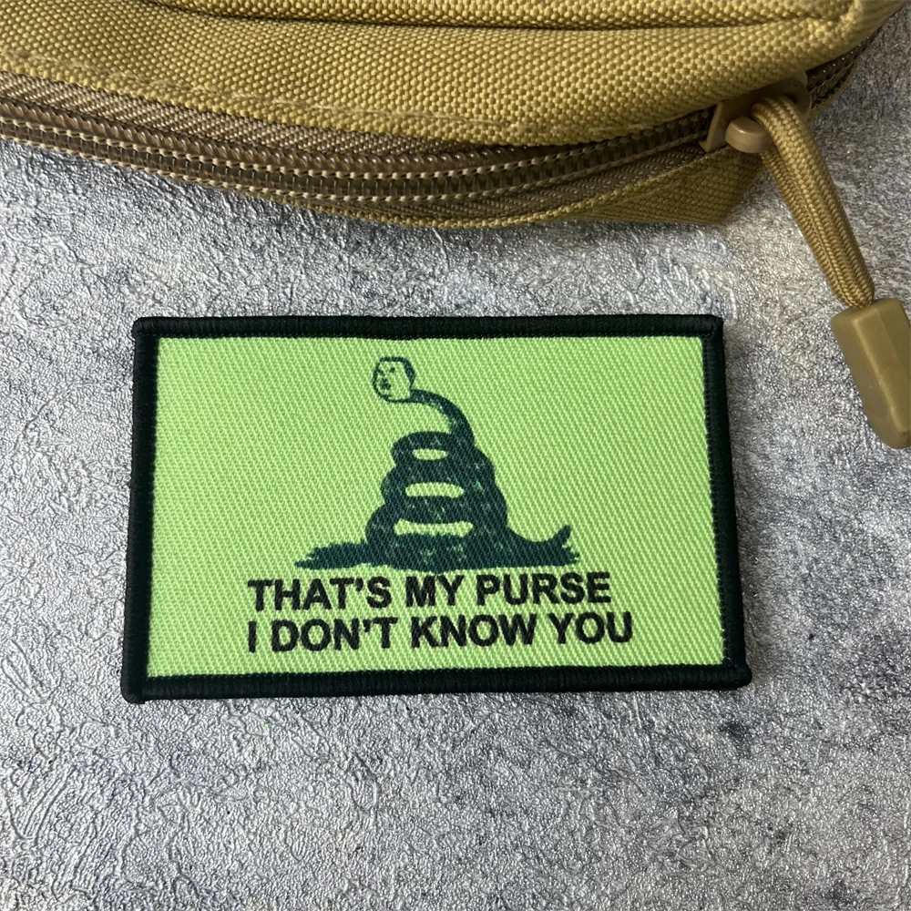 King of The Hill That's My Purse-insignia de moral, parche impreso con gancho y bucle, brazalete militar táctico del ejército, pegatina para mochila - imagen 3