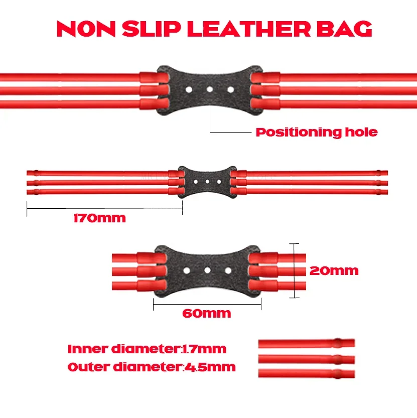 100% marca potente tirachinas de tiro banda de tubo de goma de látex Natural equipo elástico de catapulta banda de tubo de alta elasticidad - imagen 5