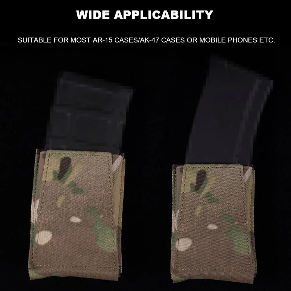 Funda táctica para Rifle AR15/AK47, 5,56/7,62, bolsa única para pistola, Molle, caza, tiro, equipo Airsoft - imagen 5